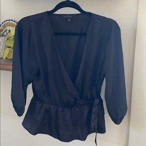 Cross front blouse
